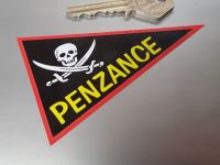 Penzance Travel Pennant Sticker 4"