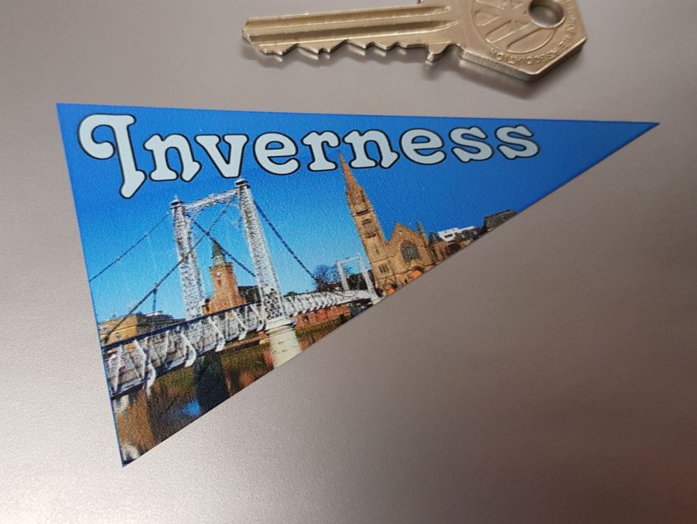 Inverness Travel Pennant Sticker 4"