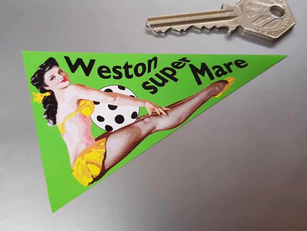 Weston Super Mare Travel Pennant Sticker. 4