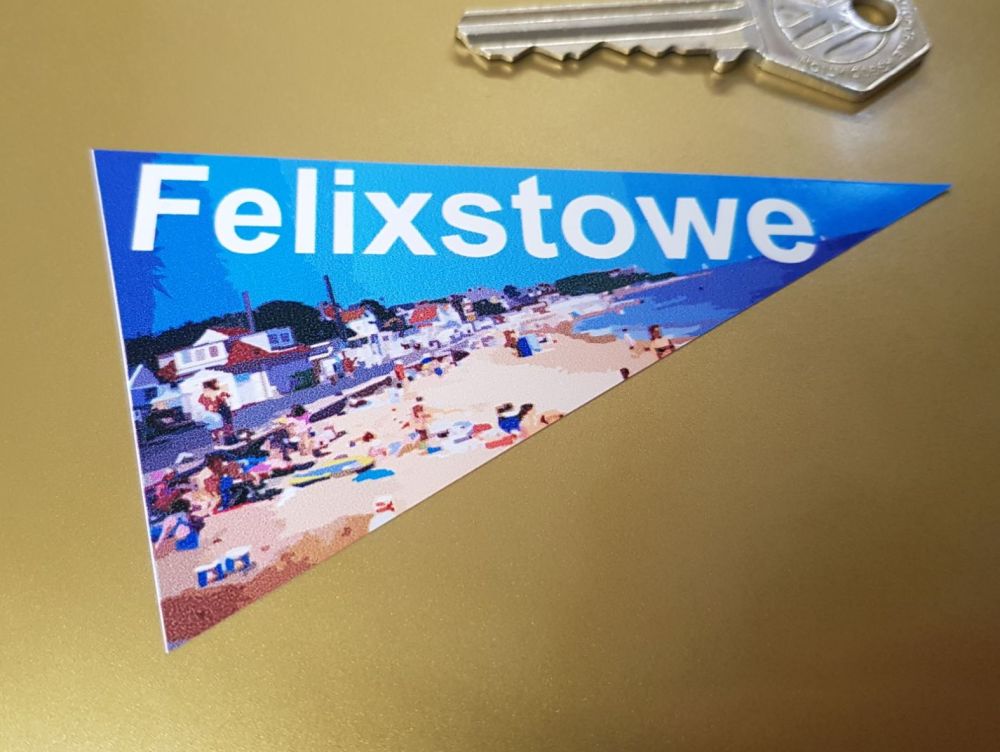 Felixstowe Travel Pennant Sticker 4"