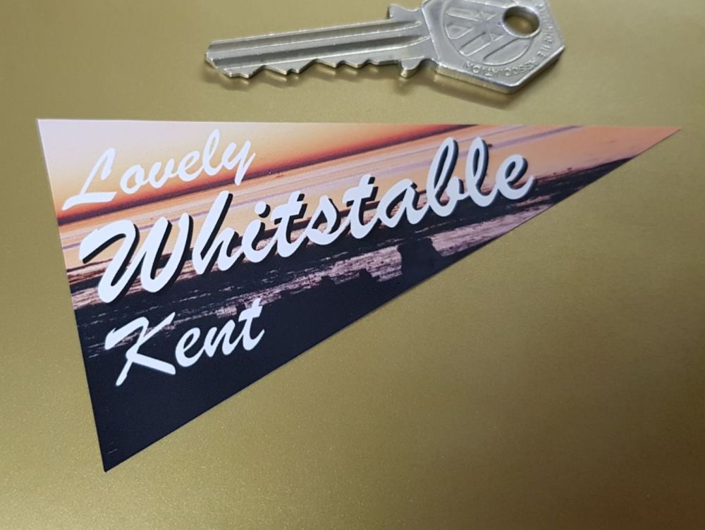 Whitstable Kent Travel Pennant Sticker 4"