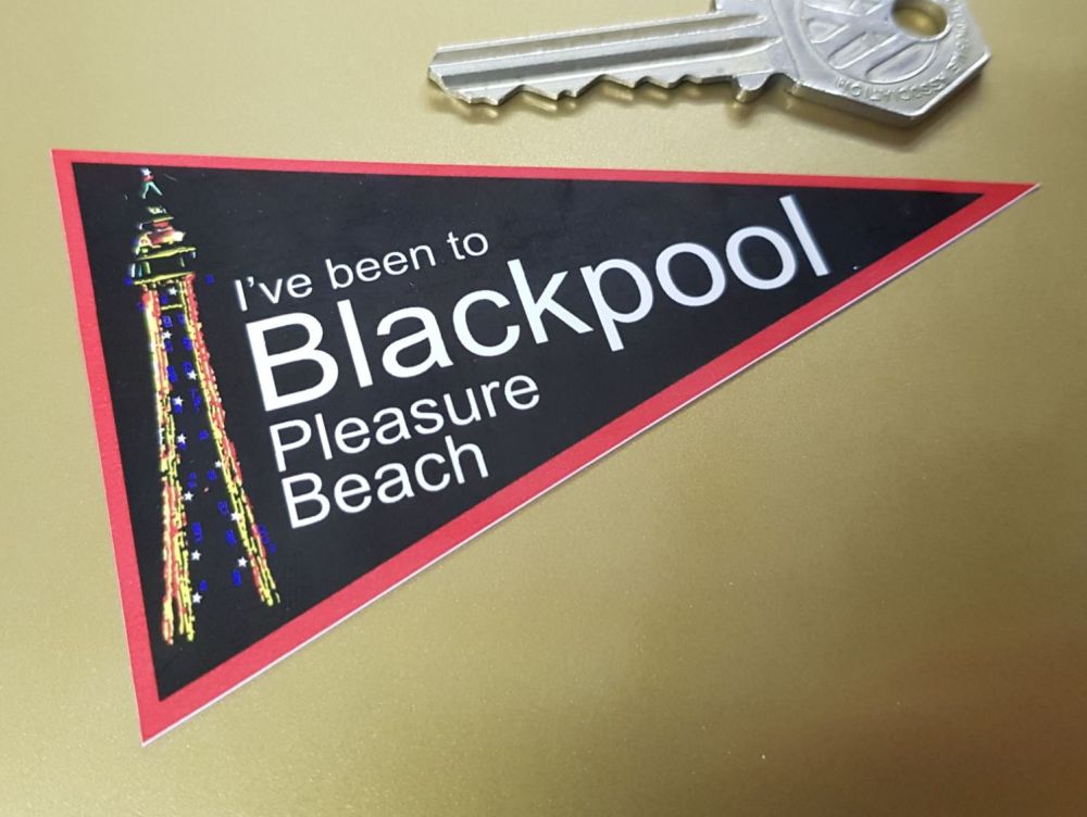 Blackpool Pleasure Beach Travel Pennant Sticker. 4