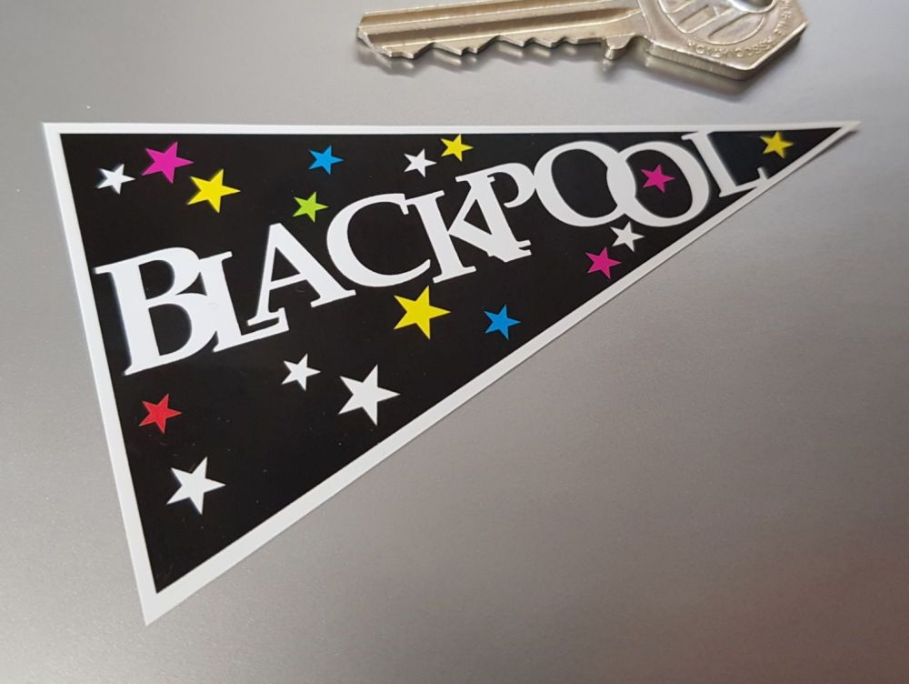 Blackpool Stars Travel Pennant Sticker 4"