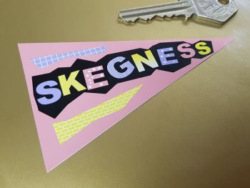 Skegness Travel Pennant Sticker 4"