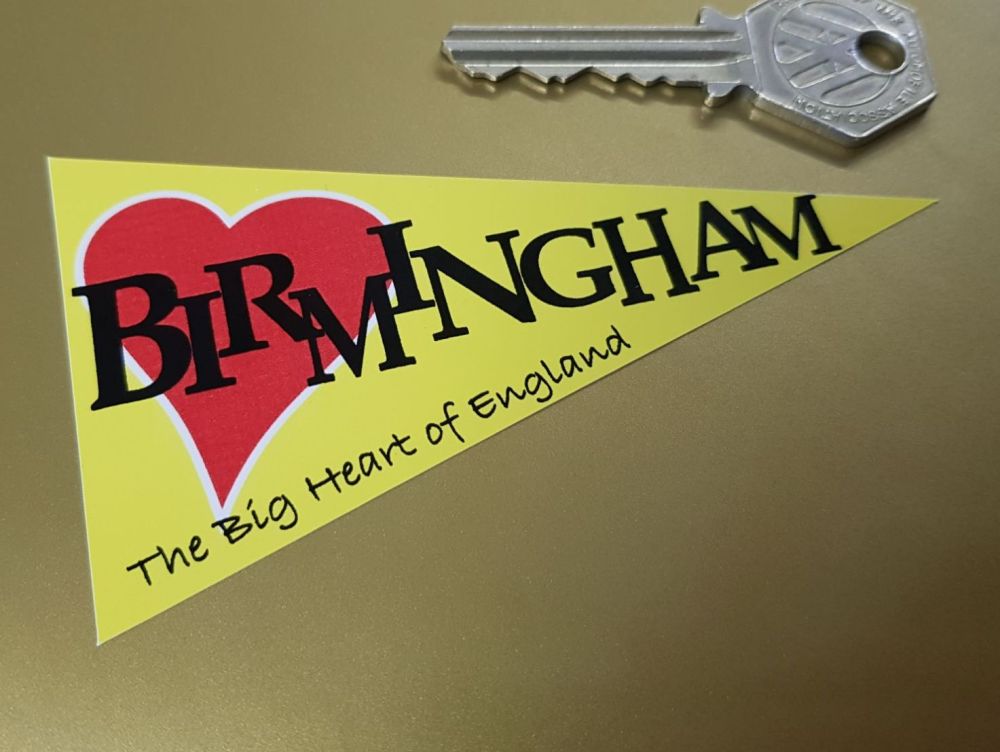 Birmingham Travel Pennant Sticker 4"