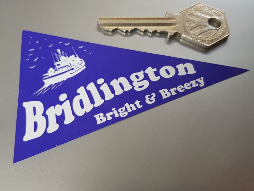 Bridlington Travel Pennant Sticker 4"