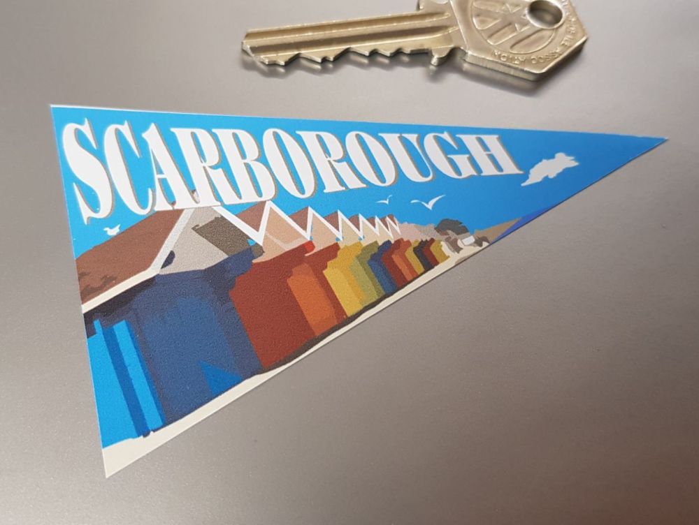 Scarborough Travel Pennant Sticker 4"