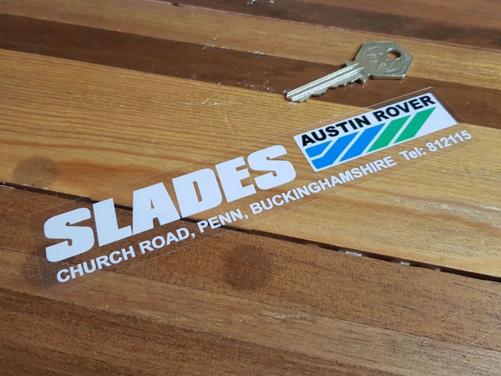 Austin Rover Dealer Slades Penn Sticker 6.75"