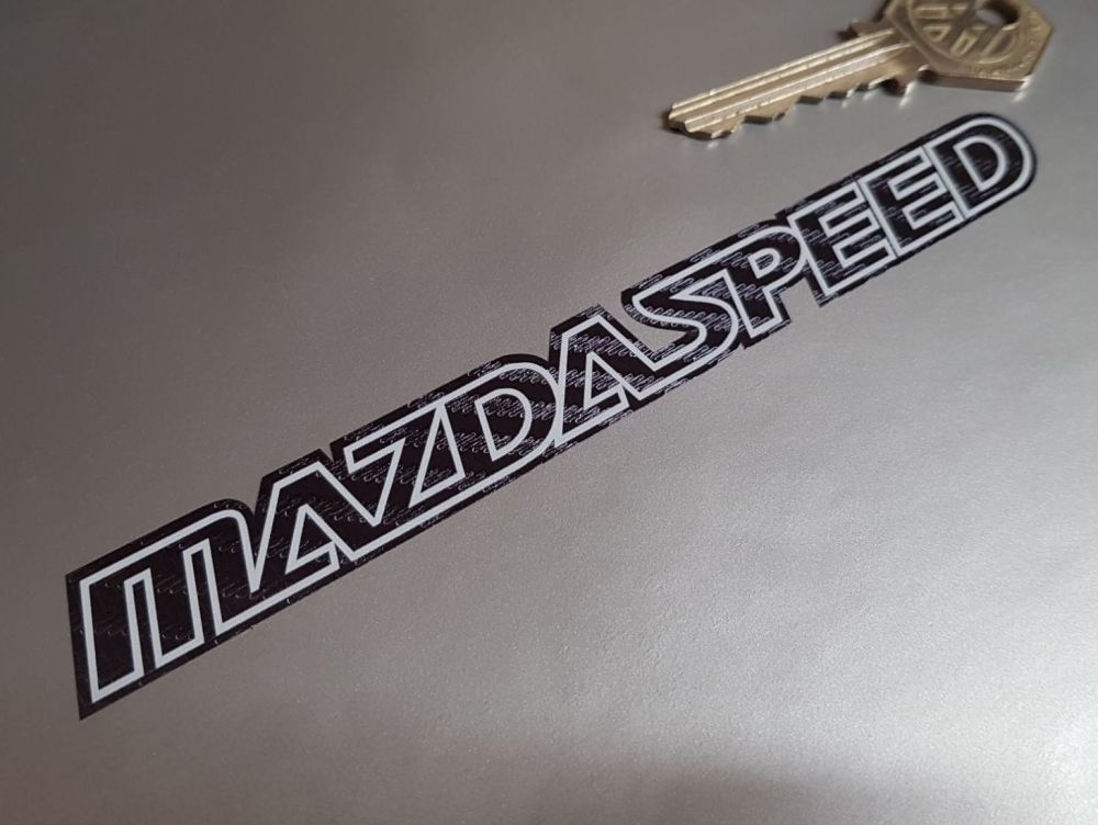 Mazda Speed Carbon Fibre Style Stickers 5.5