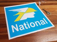 National Benzole Square Sticker - White Text - 8.5" or 12"