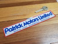 Patrick Motors Limited Birmingham Dealer Sticker 7.75"