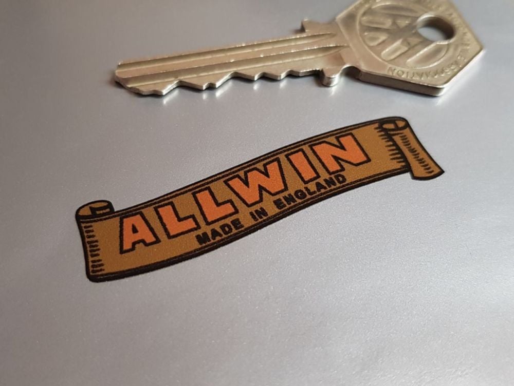 Allwin Prams Gold Scroll Sticker 2"