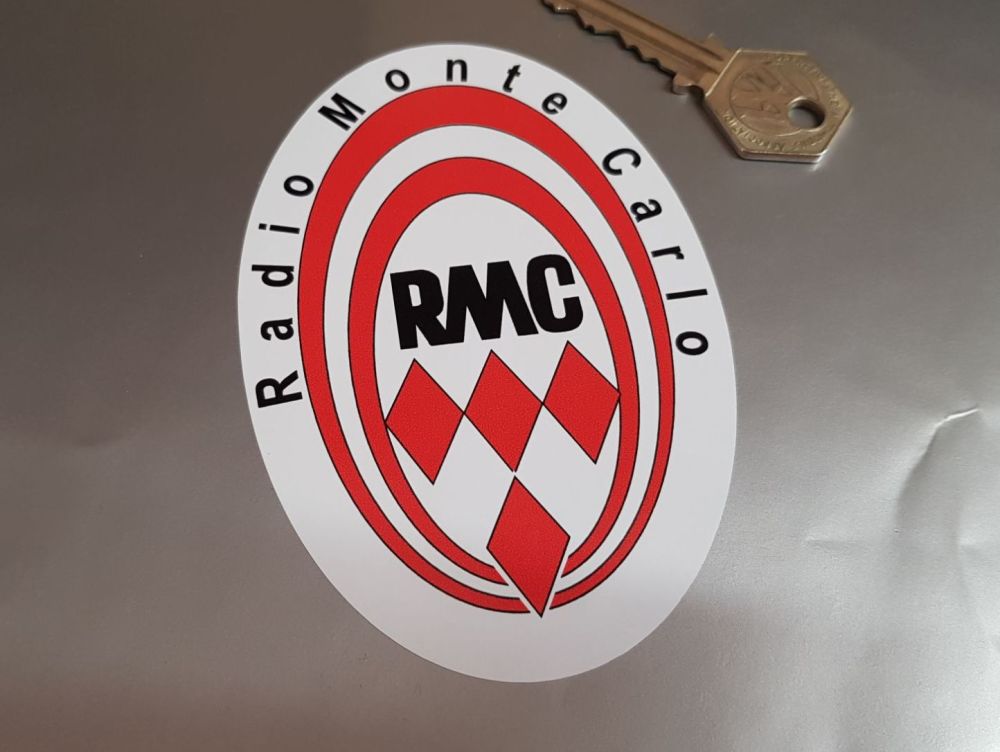Radio Monte Carlo RMC Oval Sticker 4.5"
