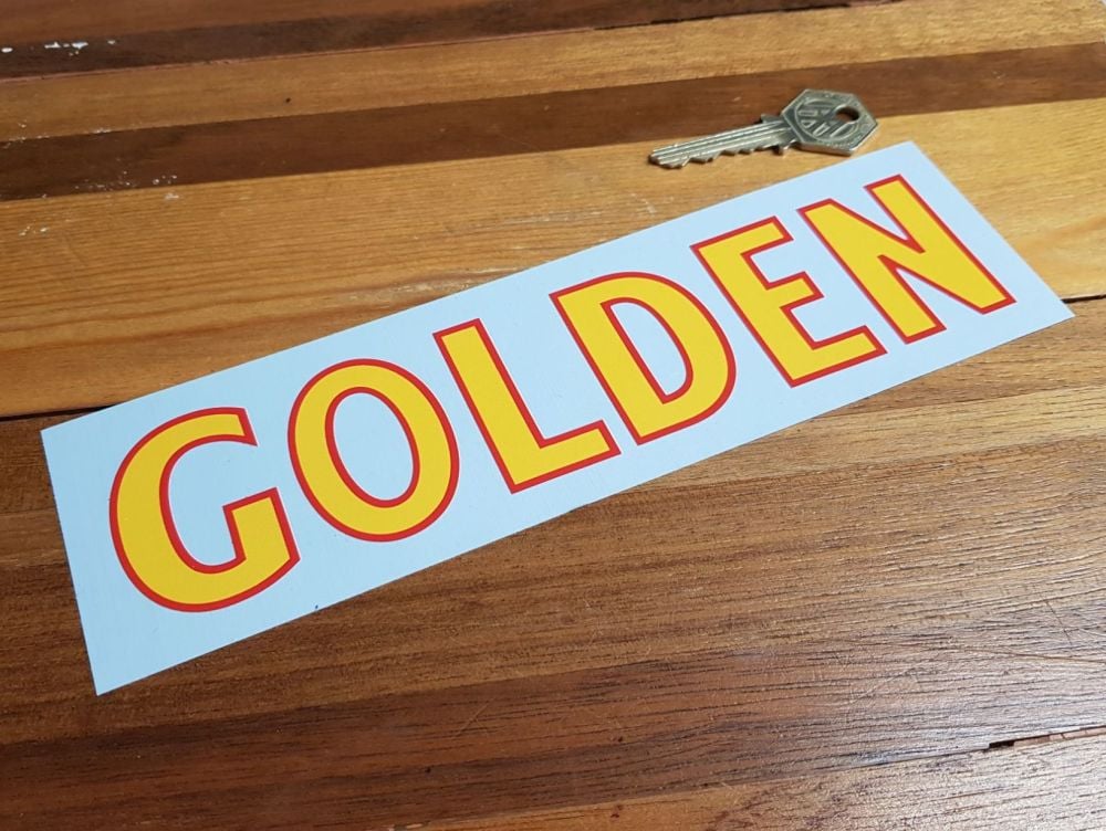 Esso Golden Red & Yellow Cut Vinyl Sticker 8.5"