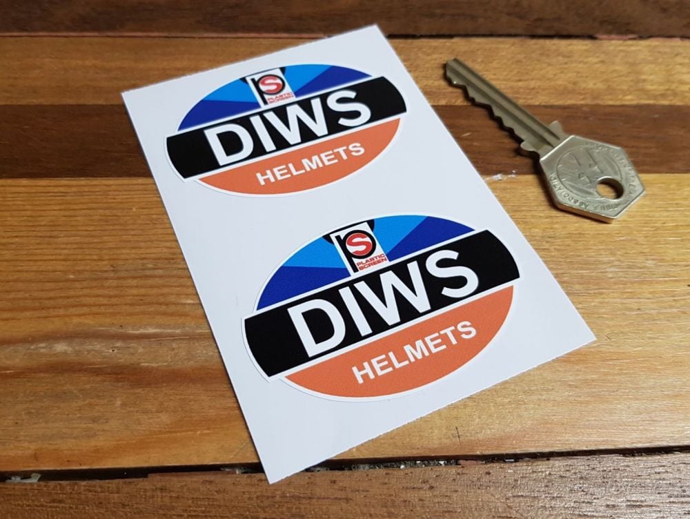 DIWS Helmets Stickers 2.5" Pair