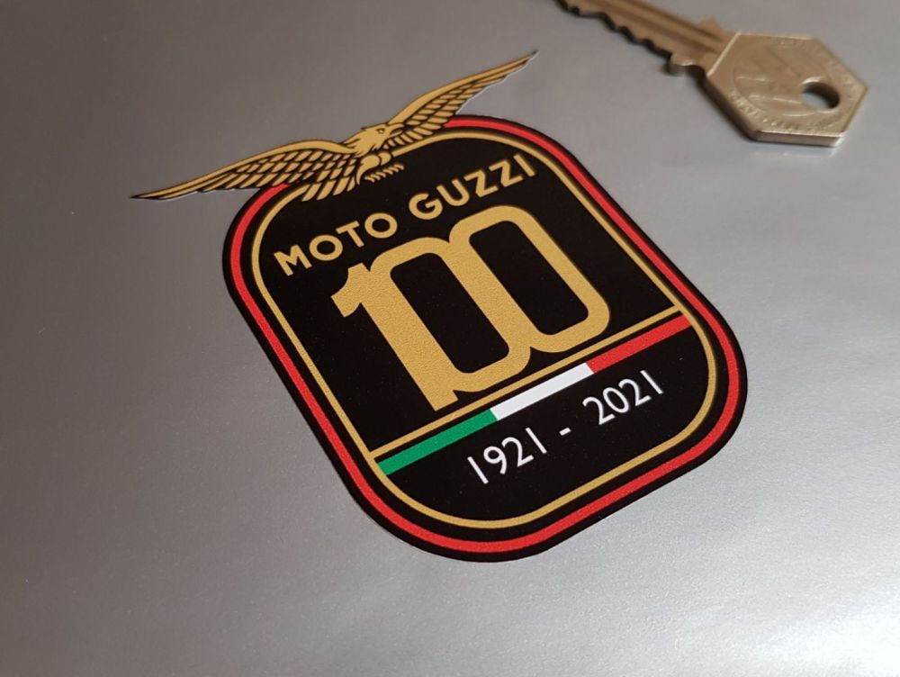 Moto Guzzi 100 Years Celebration Sticker - 3" or 4"