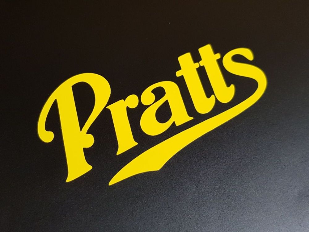 Pratt's Motor Spirit Plain Cut Vinyl Sticker - 4", 6", 8", 9", 12"or 12.5"