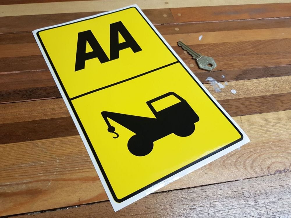 AA Approved Breakdown Truck Sticker. 6" x 10".