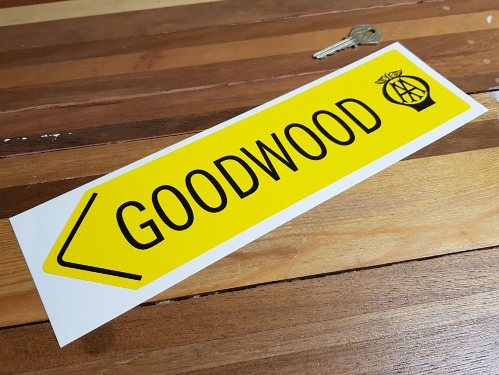 Goodwood Retro AA Sign Sticker. 12
