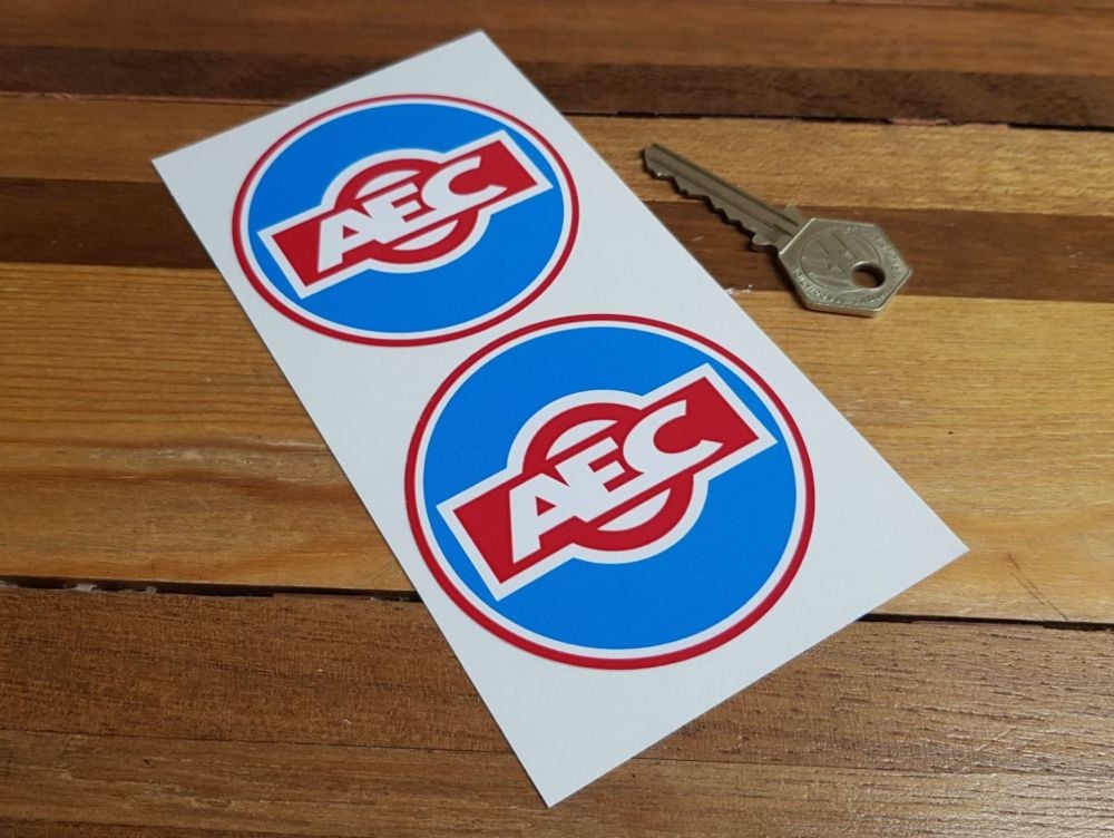 AEC Circular Stickers. 3" Pair.