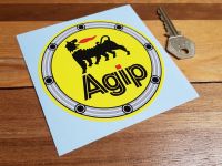 Agip Fuel Filler Sticker 4"