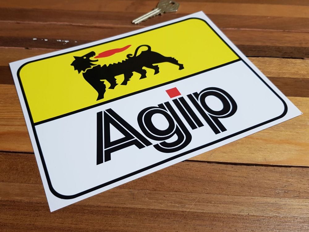 Agip Later Style Wide Sticker. 8".