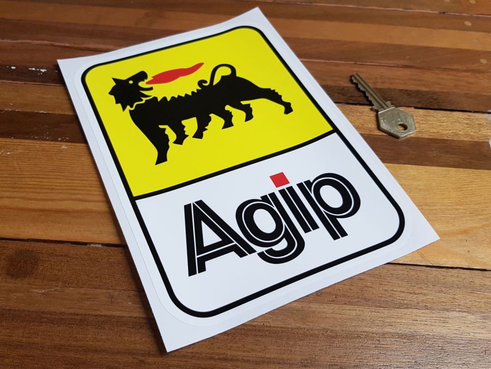 Agip Later Style Tall Sticker. 8" or 11".