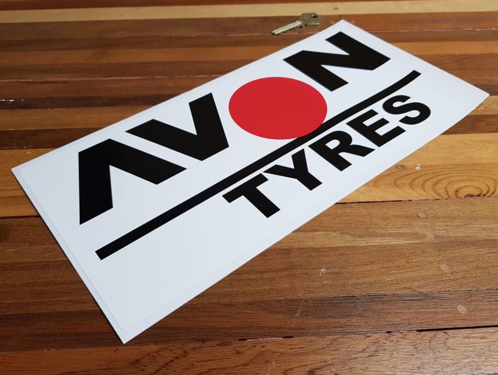 Avon Tyres Large Spot Sticker. 14".