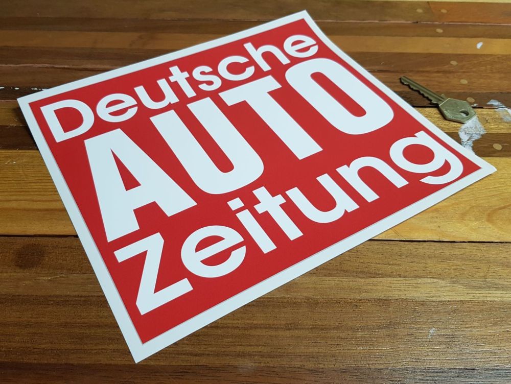 Deutsche Auto Zeitung Autozeitung Sticker. 9.5