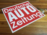 Deutsche Auto Zeitung Autozeitung Sticker. 9.5".