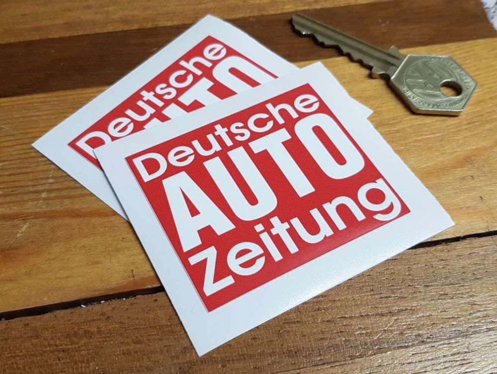 Deutsche Auto Zeitung Autozeitung Stickers. 2.5