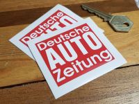 Deutsche Auto Zeitung Autozeitung Stickers. 2.5" Pair.