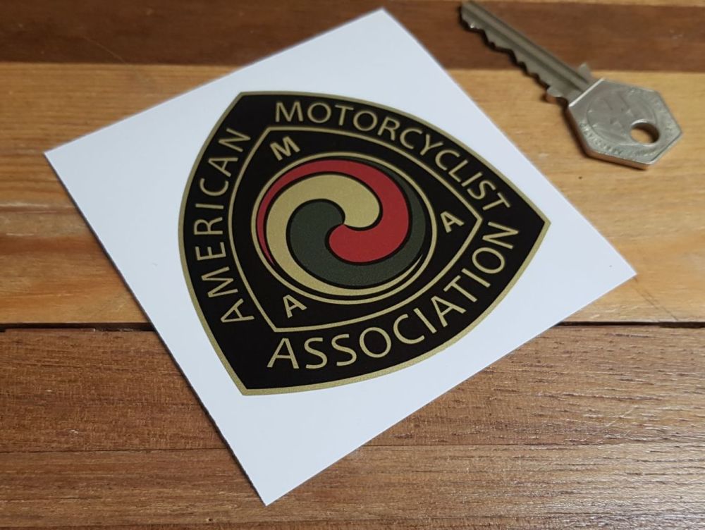 AMA American Motorcyclist Association Old Style Logo Sticker. 2