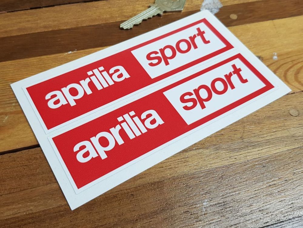 Aprilia Sport Oblong Stickers. 6