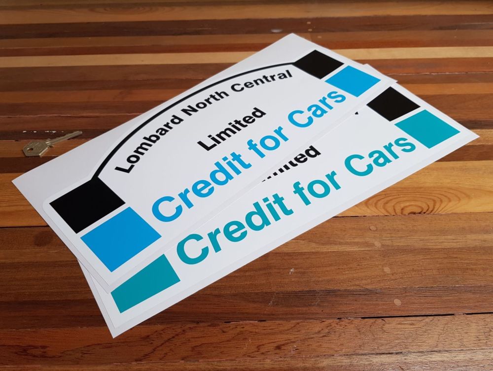 Lombard North Central Credit for Cars Rally Plate Sticker 16.5