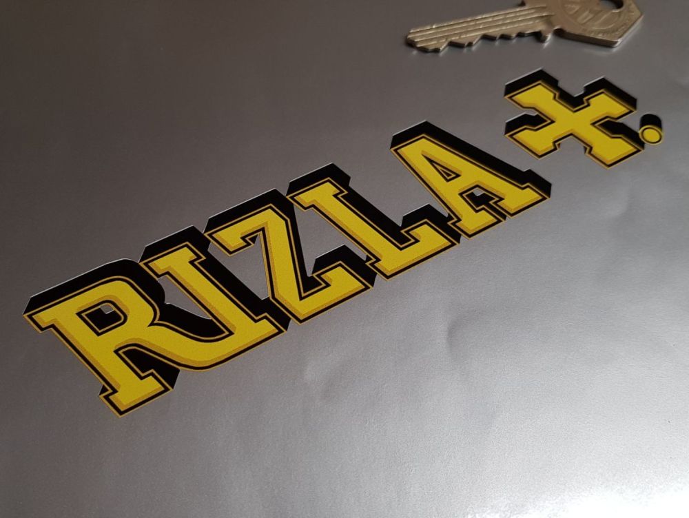 Rizla Cut Text Stickers 6" Pair