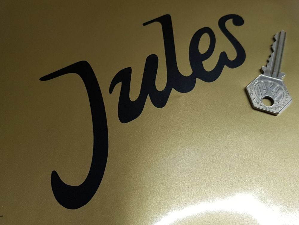 Jules Jeans Cut Vinyl Stickers 6" Pair