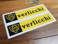 Verlicchi Race Parts Plain Style Racing Stickers 6" Pair
