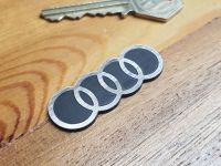 Audi Hoops Laser Cut Self Adhesive Car Badge 2"