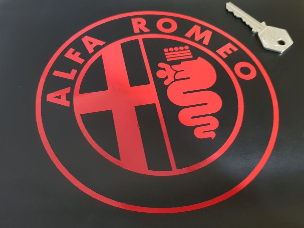 Alfa Romeo Cut Vinyl Circular Logo Sticker. 160mm.