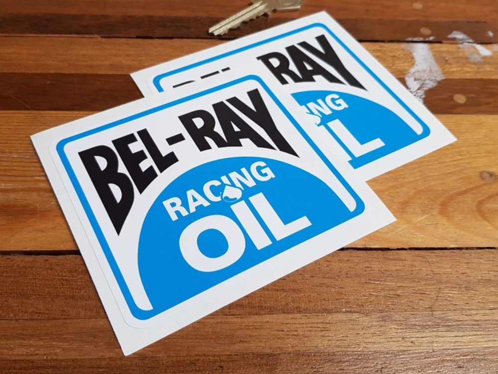 Bel-Ray Racing Oil Stickers Pair 4