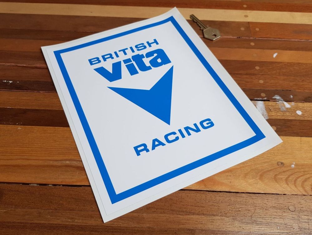 British Vita Racing Logo Sticker. 8
