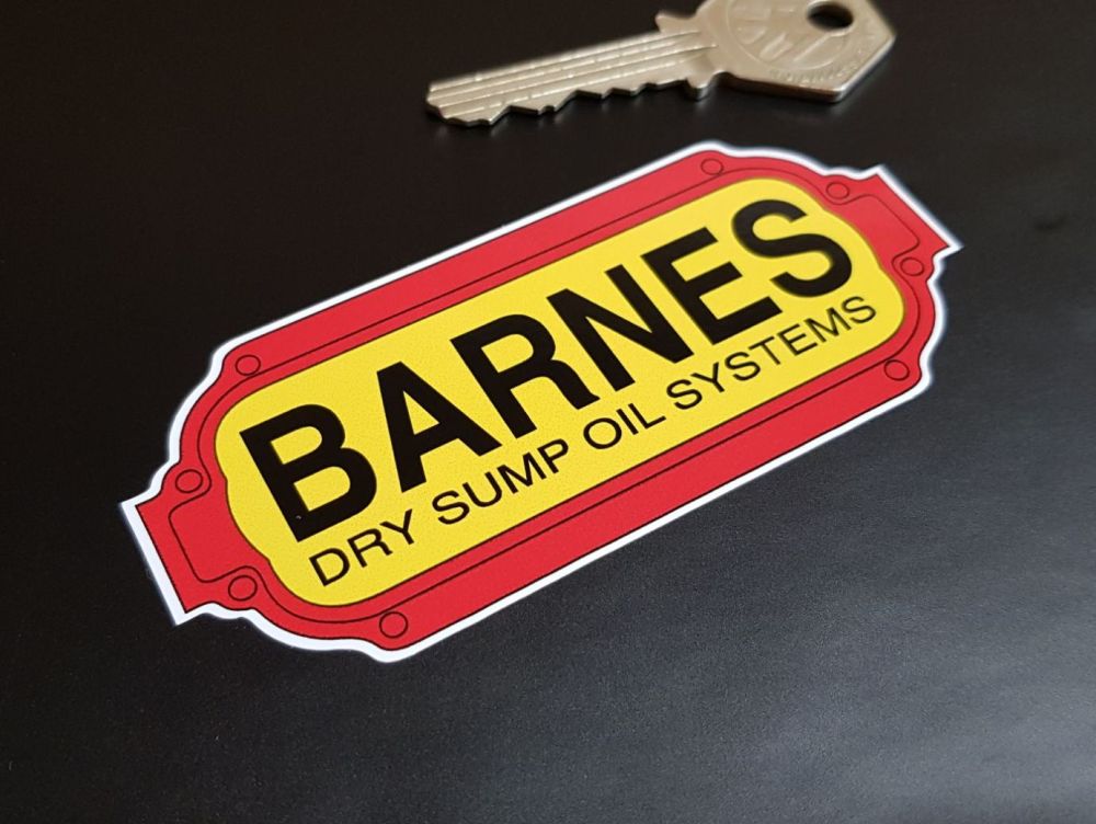 Barnes Dry Sump Oil Systems Stickers 4" Pair