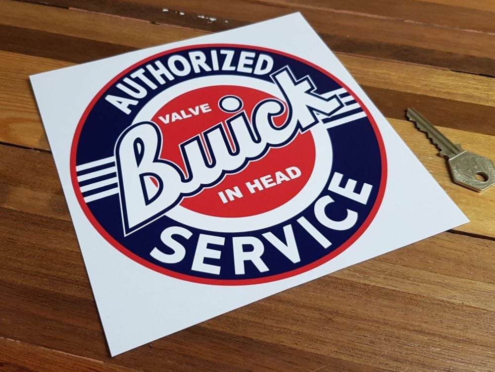 Buick Authorized Service Sticker. 6.5" or 7.5".