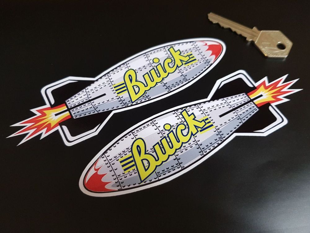 Buick Shaped Torpedo Stickers. 6