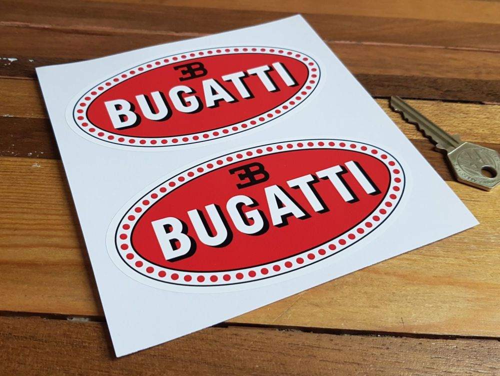 Bugatti Oval Stickers. 3