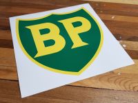 BP '58 - '89 Shield with Yellow Border Sticker. 10