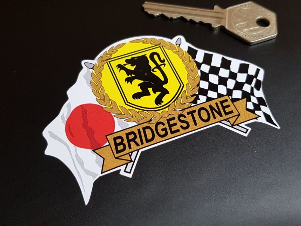 Bridgestone Flag & Scroll Sticker. 4