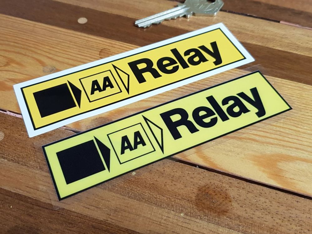 AA Relay Static Cling Window Sticker 5.25"