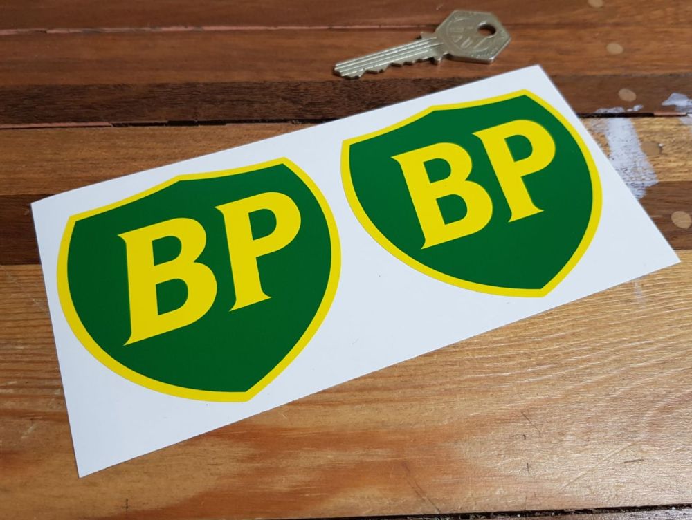 BP '89 & On Coloured Shield Stickers. 2